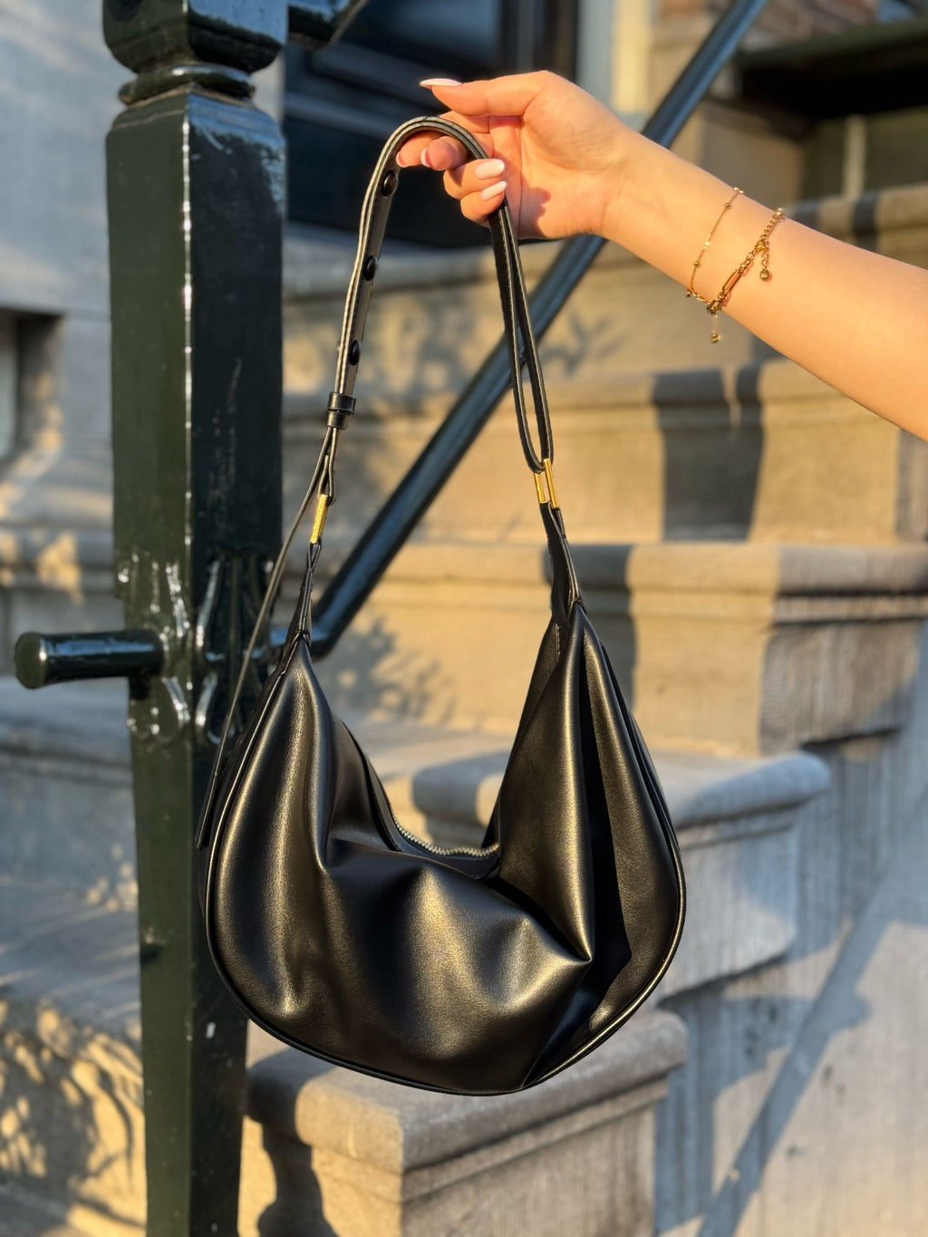 Leather Bag | ANA (Black)