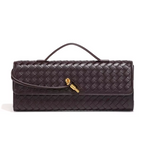 Long Woven Clutch | ELLE (Deep Grape)